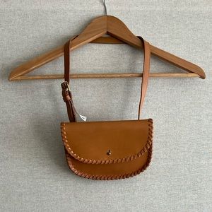 Madewell | Tan Leather Whipstitch Belt Bag